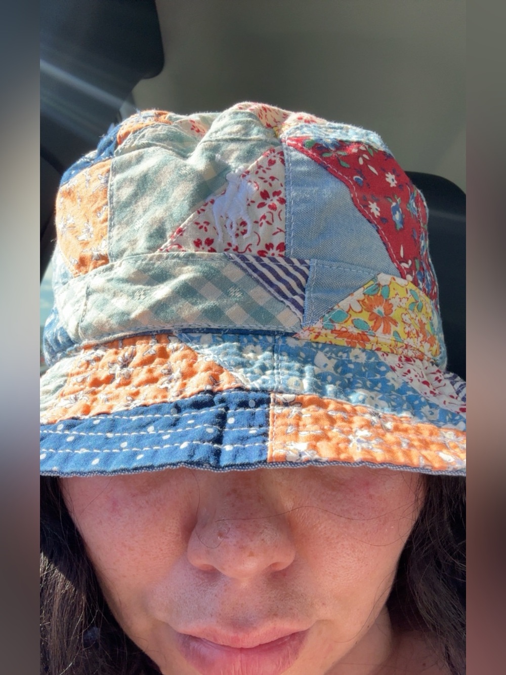 Polo Ralph Lauren Cotton Patchwork Bucket Hat - Multi - Picture 2 of 3